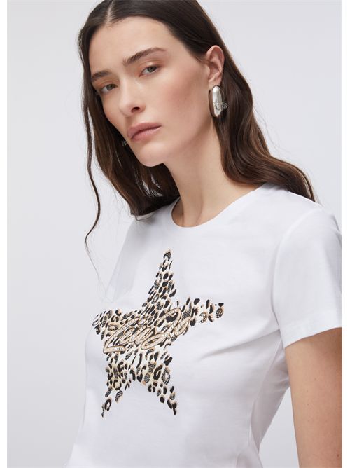 T-shirt woman white LIU JO | WA6493JS923/P9656